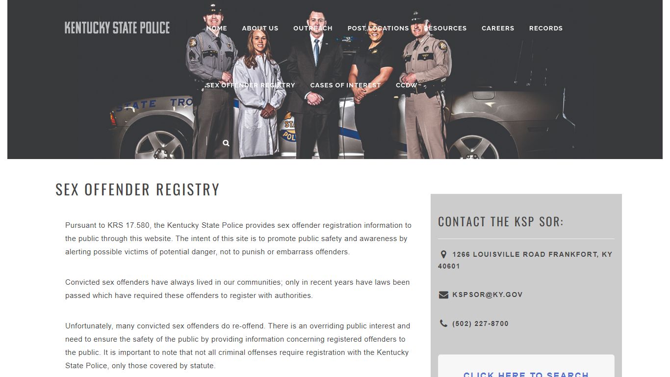 Sex Offender Registry – kentuckystatepolice.org